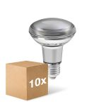 Confezione Multipack 10x Ledvance Performance Faretti LED E27 R80 8.5W 670lm 36D - 827 Bianco Molto Caldo | Dimmerabile - Sostitutiva 100W